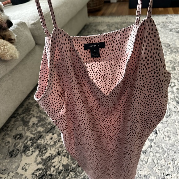 Taupe silk tank top - Picture 2 of 2
